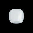 White Plastic Beveled Shank Back Button - 30L/19mm