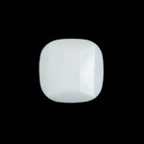 White Plastic Beveled Shank Back Button - 30L/19mm