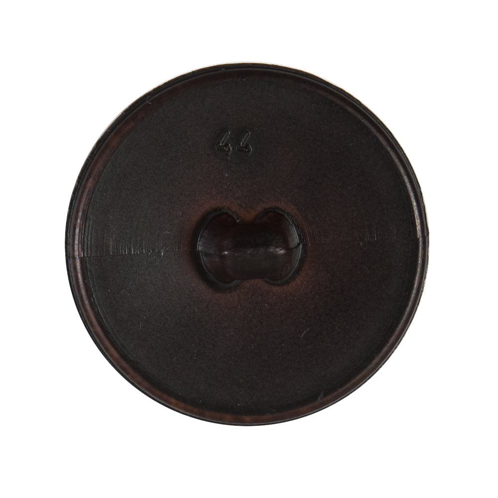 Brown Shiny Etched Plastic Button - 44L/28mm