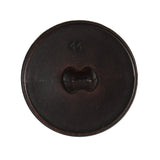 Brown Shiny Etched Plastic Button - 44L/28mm