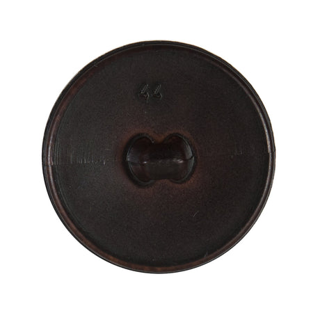 Brown Shiny Etched Plastic Button - 44L/28mm