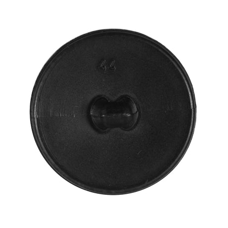 Black Shiny Etched Plastic Button - 44L/28mm