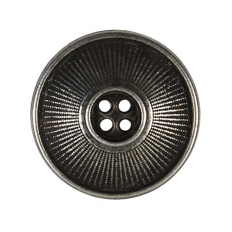 Italian Silver Metal 4-Hole Button - 44L/28mm