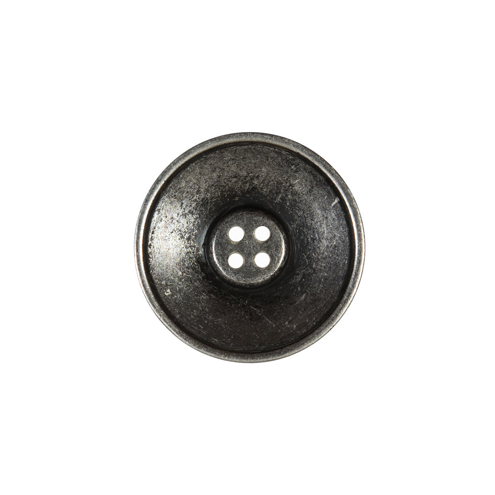 Italian Silver Metal 4-Hole Button - 32L/20mm