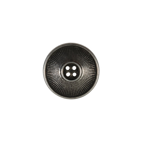 Italian Silver Metal 4-Hole Button - 18L/11.5mm