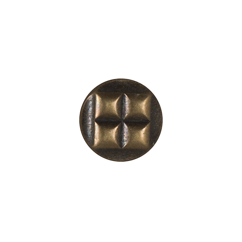 Antique Gold Metal Shank Back Button - 20L/12.5mm