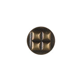 Antique Gold Metal Shank Back Button - 20L/12.5mm