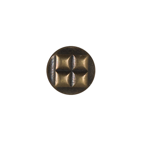 Antique Gold Metal Shank Back Button - 20L/12.5mm