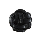 Black Knotted Plastic Button - 36L/23mm