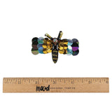 Italian Dragonfly Brooch with Sequins- 2.75" x 1.5"