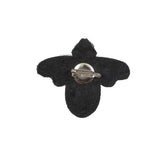 Italian Bee Brooch with Beads and Rhinestones - 2.5" x 2"