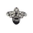 Italian Bee Brooch with Beads and Rhinestones - 2.5" x 2"