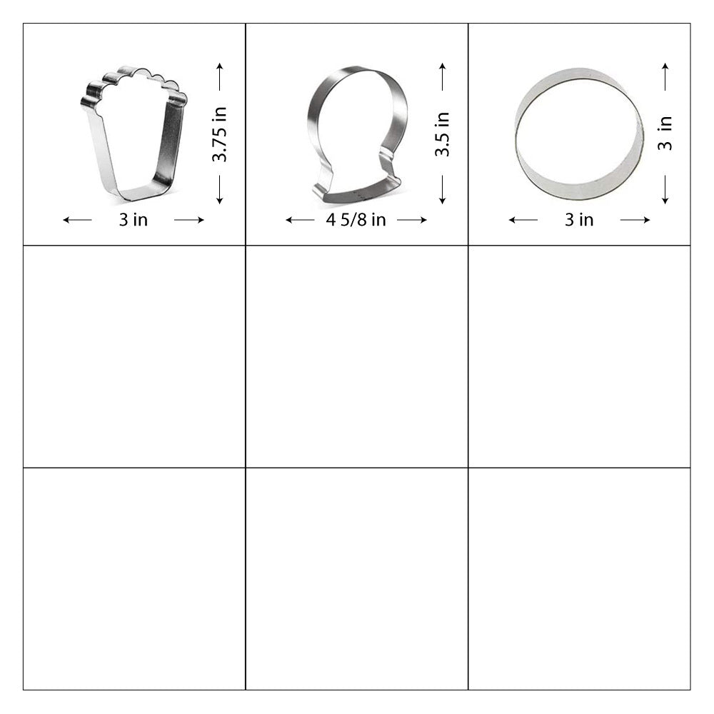 Circus Birthday Cookie Cutter 10 Pc Set HS0448