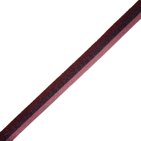 Red/Purple/Pink Lurex Knit Trim - 1.25"