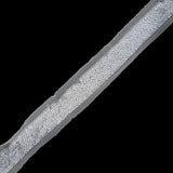 Silver Sequins on White Mesh Trim - 1.25"