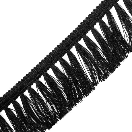 Italian Black Tassel Fringe - 2.5"