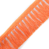 Italian Neon Orange Tassel Fringe - 2.5"