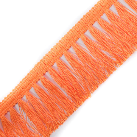 Italian Neon Orange Tassel Fringe - 2.5"