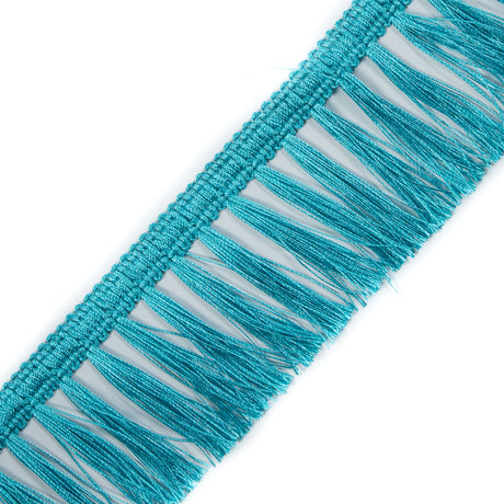 Italian Turquoise Tassel Fringe - 2.5"