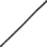 Black and Silver Metallic Braid - 0.25"