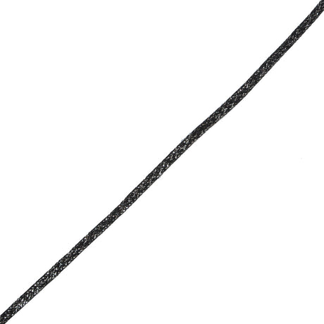 Black and Silver Metallic Braid - 0.25"