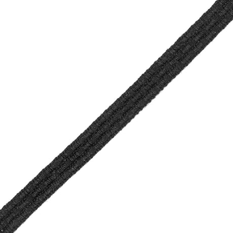 Black on Black Checkered Woven Trim - 0.625"