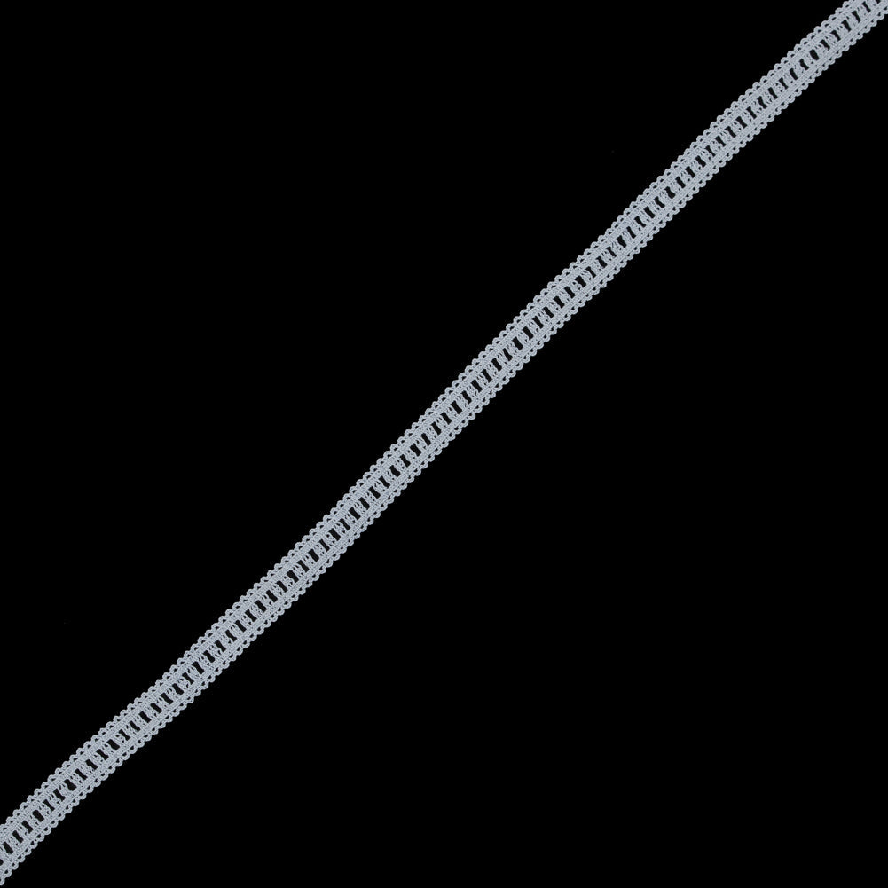 White Stretch Crochet Trim - 0.5"