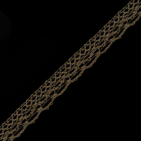 Metallic Gold Crochet Trim - 1"