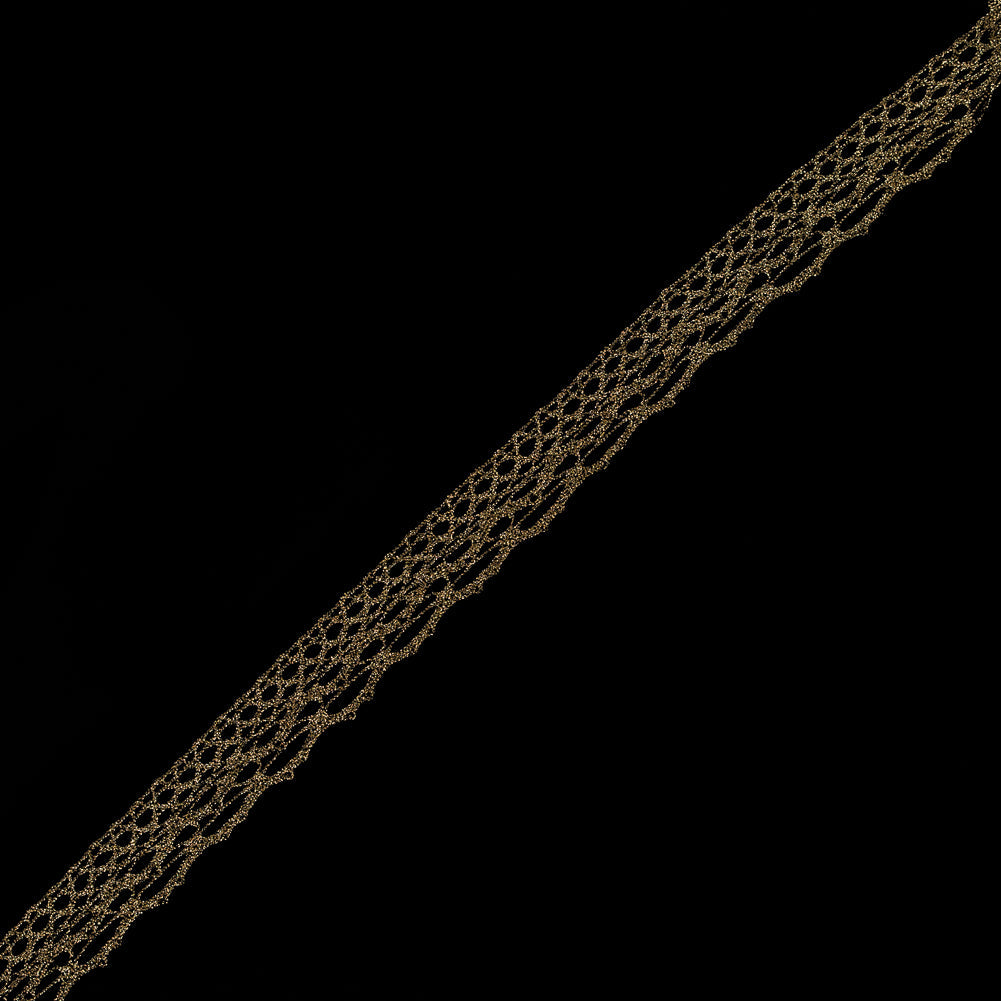 Metallic Gold Crochet Trim - 1"