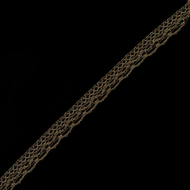 Metallic Gold Crochet Trim - 1"