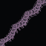 Dusty Mauve Eyelash Lace Trim - 1"