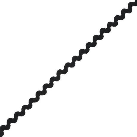 Black Ric Rac Trimming - 0.625"