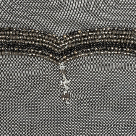 Italian Cloud Dancer Beaded and Scalloped Trim - 3.5"