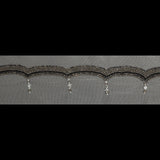 Italian Cloud Dancer Beaded and Scalloped Trim - 3.5"