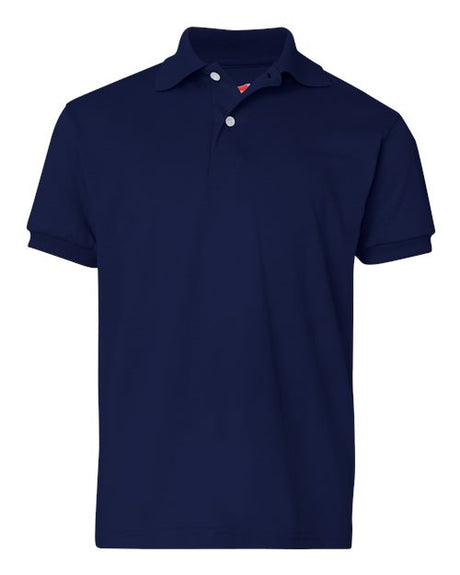 Hanes Youth EcoSmart Jersey Polo