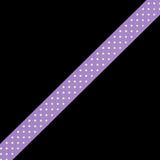 Orchid Grosgrain Ribbon with White Polka Dots - 0.625"