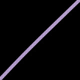 Orchid Grosgrain Ribbon with White Polka Dots - 0.375"