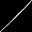 Bright White and Winter White Feather Edge Flat Braid - 0.375"