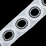 Off-White Geometric Venise Lace - 2"