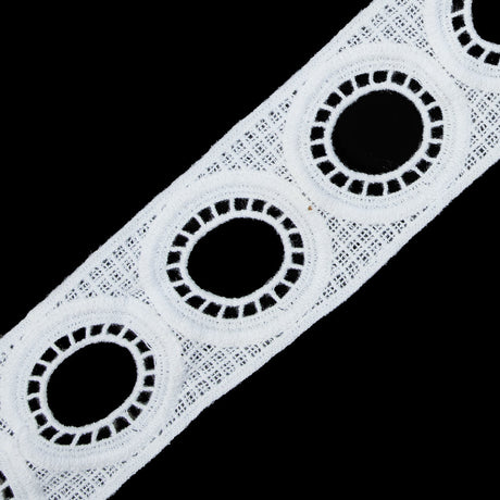 Off-White Geometric Venise Lace - 2"