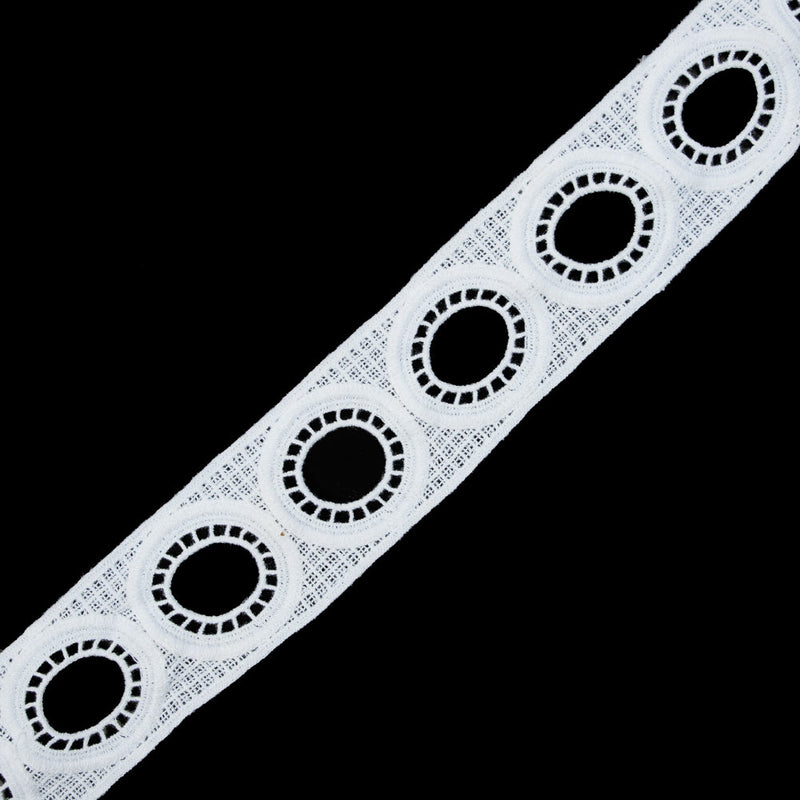 Off-White Geometric Venise Lace - 2"