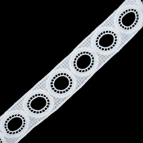 Off-White Geometric Venise Lace - 2"