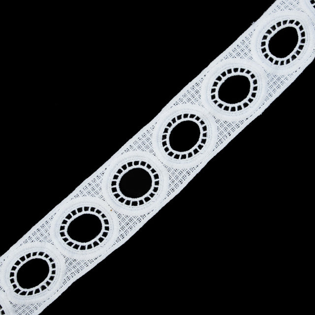 Off-White Geometric Venise Lace - 2"