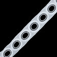 White Geometric Venise Lace - 2"