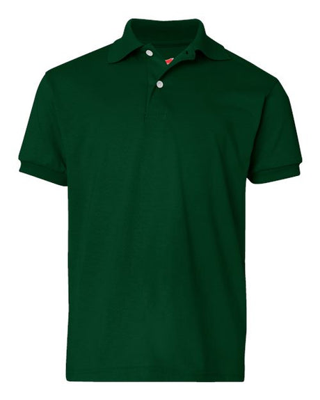Hanes Youth EcoSmart Jersey Polo