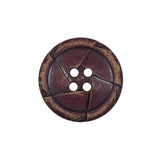 Purple Weathered Plastic 4-Hole Button - 36L/23mm