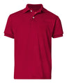 Hanes Youth EcoSmart Jersey Polo