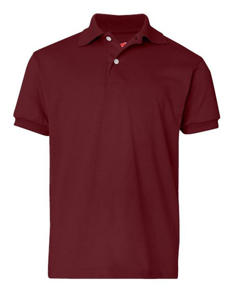 Hanes Youth EcoSmart Jersey Polo