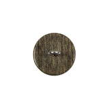 Wood-Like Plastic Button with a Metal Shank Back - 24L/15mm