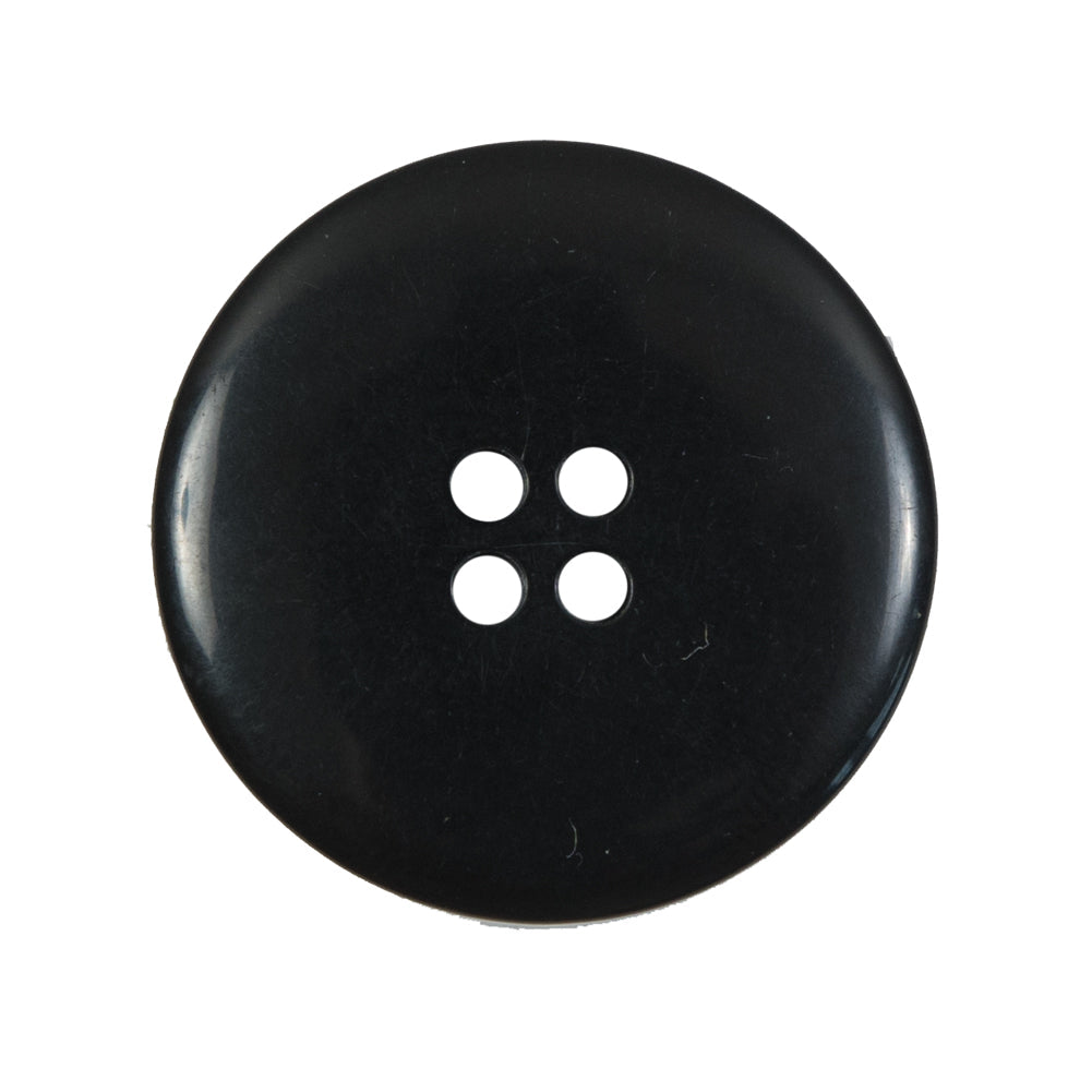 Black Plastic 4-Hole Button - 44L/28mm